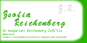zsofia reichenberg business card